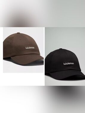 lululemon athletica Brown and Black Woman’s Baseball Caps Sz-S-M